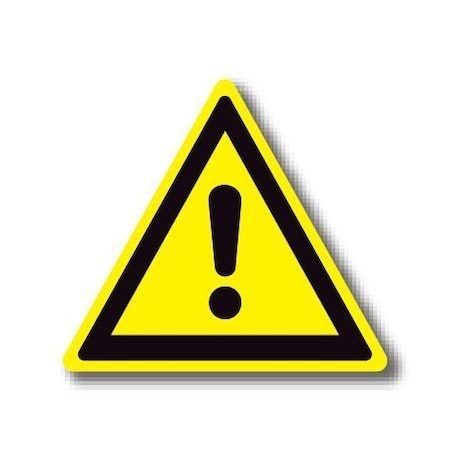 Ergomat 12in TRIANGLE SIGNS - Danger DSV-SIGN 144 #1279 -UEN